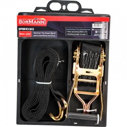 BORMANN Pro BRB1030 Ιμάντες Πρόσδεσης Καστάνιας 50mm x 5m,Αντοχή 1Ton