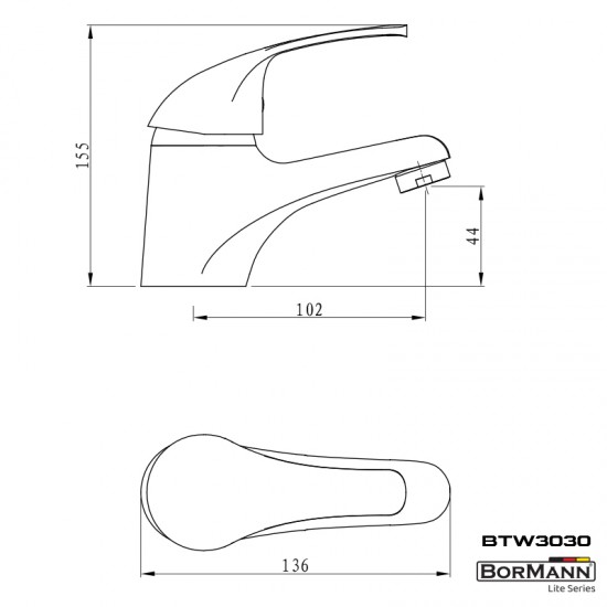 BORMANN Elite BTW3030 Μπαταρία Νιπτήρα 