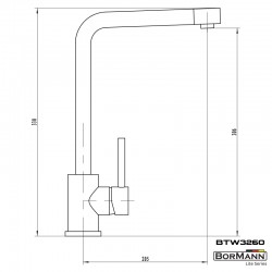BORMANN BTW3260 Μπαταρία Κουζίνας Lida 35mm Αναμεικτική 1150G