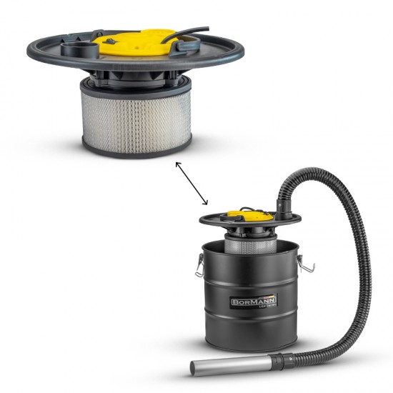BORMANN BVC1000 Σκούπα Στάχτης 1200W με Λειτουργία Φυσήματος