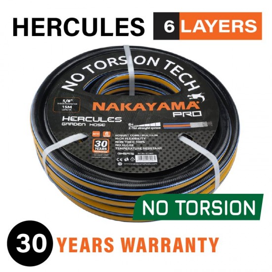 NAKAYAMA Pro GH5900 Λάστιχο Hercules 6 Επιστρώσεις 15m 1/2