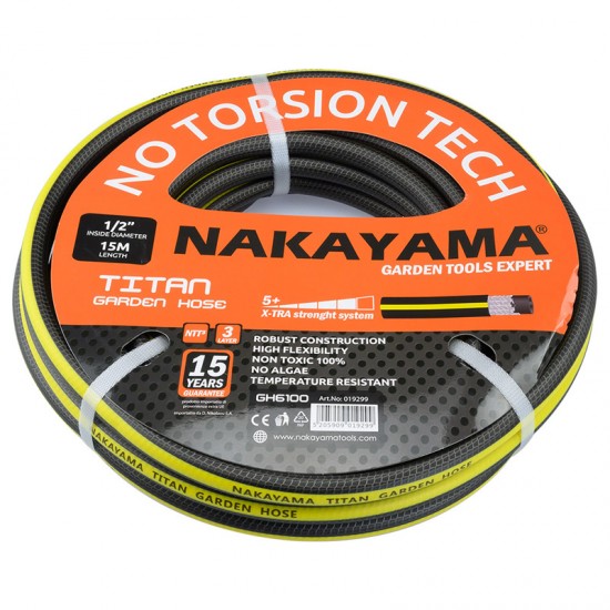 NAKAYAMA PRO GH6100 Λάστιχο Τitan 3 Επιστρώσεις 15m,1/2