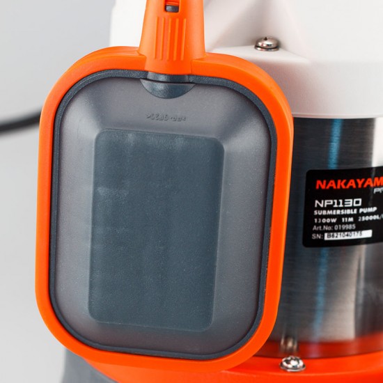 NAKAYAMA Pro NP1130 Αντλία Ακαθάρτων Inox,1300W