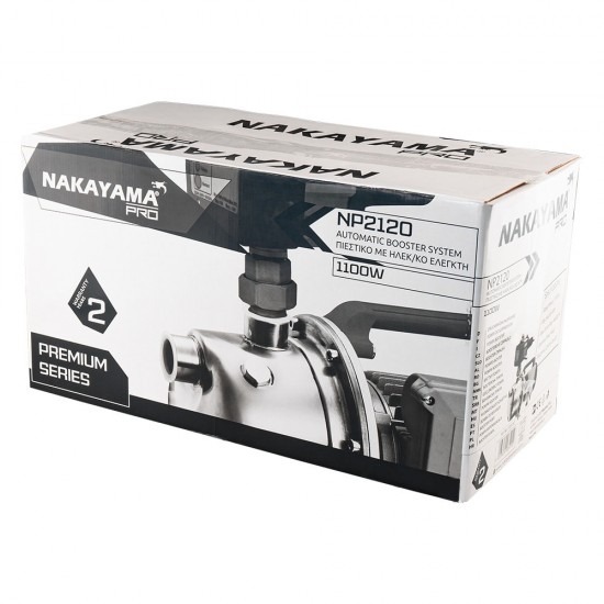 NAKAYAMA Pro NP2120 Πιεστικό Συγκρότημα με Ηλεκτρονικό Ελεγκτή,1100W