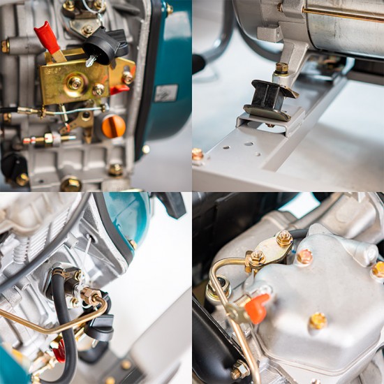 BORMANN Pro BGB9000 Γεννήτρια Πετρελαίου 4500W,6kVA,420cc,82dB,AVR,Μίζα,Μπαταρία,Τροχοί