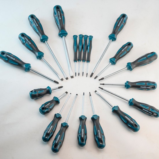 BORMANN Pro BHT1665 Σετ 20τεμ Κατσαβίδια (7xSL, 5xPH, 4xTorx & 4xPrecision),S2