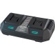 BORMANN Pro BBP2005 Φορτιστής Διπλής Μπαταρίας, 20V Li-Ion-2X4Ah-3A