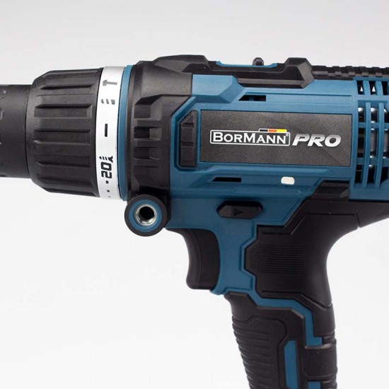 BORMANN Pro BBP3100 Δραπανοκατσάβιδο Κρουστικό Μπαταρίας 20V, Li-Ion με 2 Ταχύτητες,SOLO