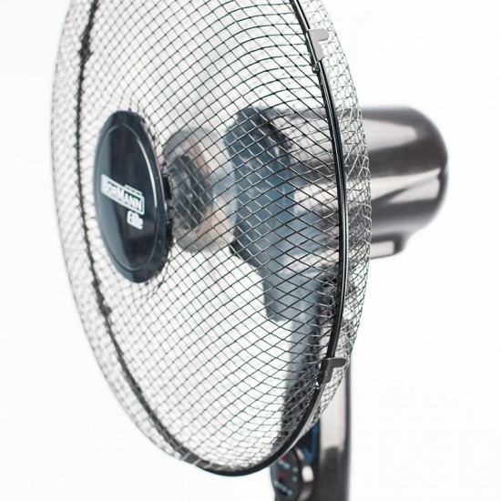 BORMANN Elite BFN6020 Ανεμιστήρας Ορθοστάτης 40W με Τηλεχειριστήριο, Διάμετρος 40cm, Μαύρος