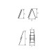 BORMANN Pro BHL5140 Σκάλα Διπλή, 2X11 4.83M