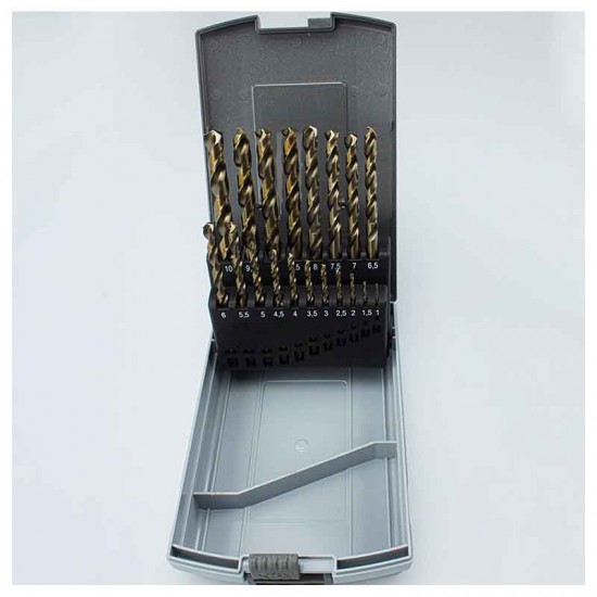 BORMANN Pro BHT1400 Σετ Τρυπάνια HSS-CO,19τεμ,1-10mm