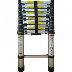 BORMANN BHL7030 Σκάλα Τηλεσκοπική Αλουμινίου, 14 Σκαλιά 4.1m