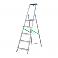 BORMANN Pro BHL9005 Σκάλα Αλουμινίου 4+1 Σκαλιά, Με Θήκη Εργαλείων