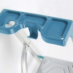 BORMANN Pro BHL9010 Σκάλα Αλουμινίου 5+1 Σκαλιά, Με Θήκη Εργαλείων