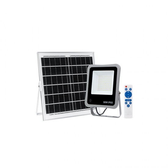 BORMANN BLF2150 Προβολέας Ηλιακός Led 50W, Αδιάβροχος, Φωτοβολταϊκό Πάνελ,Αισθητήρα Φωτος