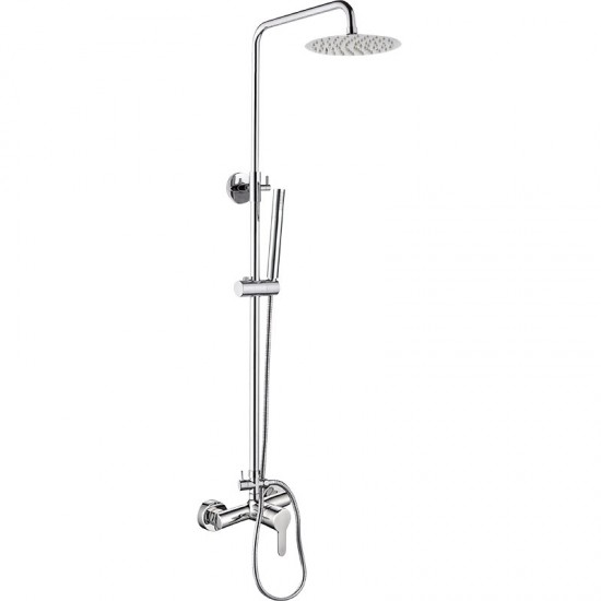 BORMANN BTW3355 Στήλη Ντους Sunny Σταθερή,με Μπαταρία & Σετ Ντους Με Διανομέα