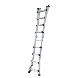 BORMANN Pro BHL9080 Σκάλα Αλουμινίου Διπλή, 4X4, Πολλαπλών Χρήσεων, Τηλεσκοπική