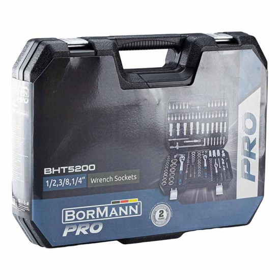BORMANN Pro BHT5200 Καρυδάκια 1/2'', 1/4'' & 3/8'' Με Καστάνια 171τεμ