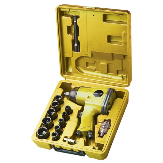 BORMANN BAT6100 Αερόκλειδο 1/2'',με 10τεμ. Καρυδάκια,Ροπή 360Nm