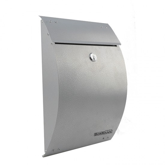 BORMANN BMB1000 Γραμματοκιβώτιο Μ22xΠ7xΥ30cm,Ασημί