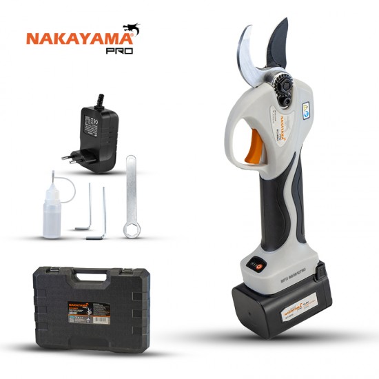 NAKAYAMA Pro EC1350 Ψαλίδι Κλάδου Μπαταρίας 16.8V, Brushless,Προοδευτική Κοπή 0-25/0-32mm, 740gr