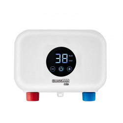 BORMANN Elite BTW3500 Επιτοίχιος Ταχυθερμοσίφωνας Μπάνιου -Κουζίνας Ηλεκτρικός Μονοφασικός 6Kw, Ipx4