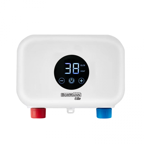 BORMANN Elite BTW3500 Επιτοίχιος Ταχυθερμοσίφωνας Μπάνιου -Κουζίνας Ηλεκτρικός Μονοφασικός 6Kw, Ipx4