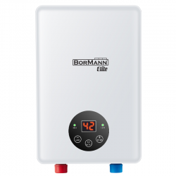 BORMANN Elite BTW3550 Επιτοίχιος Ταχυθερμοσίφωνας Μπάνιου Ηλεκτρικός Μονοφασικός 7Kw, Ip25