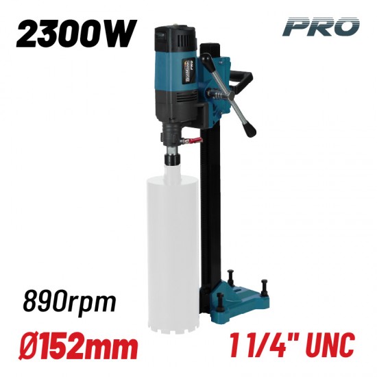 BORMANN Pro BDD1500 Καροτιέρα με Βάση 2300W,Φ152mm,890rpm,1 1/4''