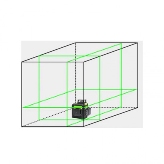 BORMANN Pro BDM6900 Αλφάδι Αυτορυθμιζόμενο Γραμμικό Laser, Πράσινης Δέσμης,3*360°,12 Γραμμές