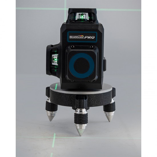 BORMANN Pro BDM6900 Αλφάδι Αυτορυθμιζόμενο Γραμμικό Laser, Πράσινης Δέσμης,3*360°,12 Γραμμές