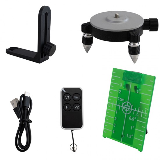 BORMANN Pro BDM6900 Αλφάδι Αυτορυθμιζόμενο Γραμμικό Laser, Πράσινης Δέσμης,3*360°,12 Γραμμές