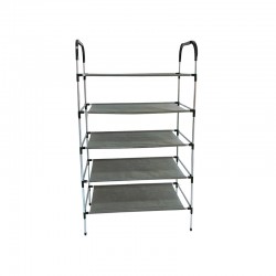 BORMANN Elite BPC2260 Παπουτσοθήκη Με 5 Ραφια,Υφασμάτικη Και Μεταλλικό Σκελετό, 58x28x98cm