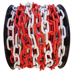 BORMANN Pro BPP2498 Αλυσίδα Σήμανσης Πλαστική Μήκος 25m ,  Κόκκινη και Λευκή , 8mm