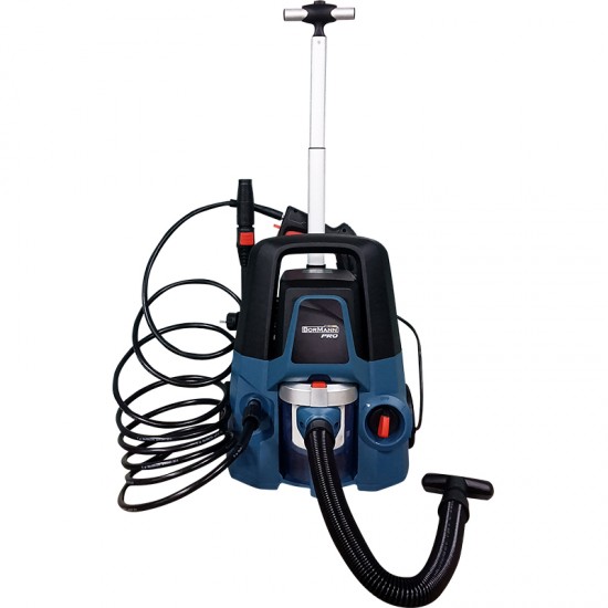 BORMANN Pro BPW3130 Πλυστικό Υψηλής Πίεσης 1600W,130Bar,480Lt Και Σκούπα Υγρών Στερεών 800W