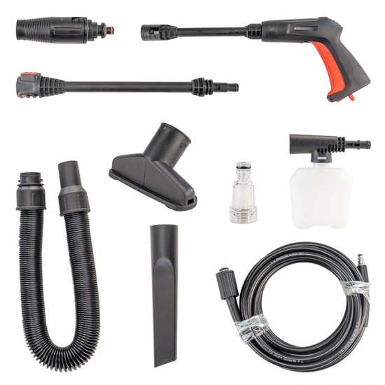 BORMANN Pro BPW3130 Πλυστικό Υψηλής Πίεσης 1600W,130Bar,480Lt Και Σκούπα Υγρών Στερεών 800W