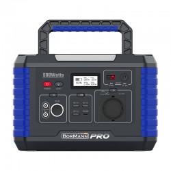 BORMANN Pro BBC5020 Power Station 500W,519Wh/24000mAh,12V/24V,AC,DC,Type-C,USB-A,Li-Ion