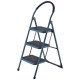 BORMANN Pro BHL6013 Σκαλοκάθισμα Μεταλλικό Heavy Duty, 3 Σκαλιά, Αντιολισθητικά με Αφρώδη Λαβή