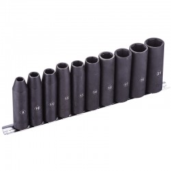 BORMANN Pro BHT7704 Σετ Καρυδάκια Aέρος Μακρυά 1/2'' , 8,10,11,1213,14,15,17,19,21mm