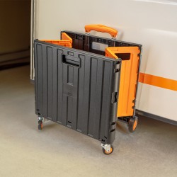 BORMANN BWB1304 Καρότσι Μεταφοράς Πλαστικό,Πτυσσόμενο με 4 Ρόδες & Ικάνοτητα Μεταφοράς Φορτίου 35Kg