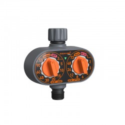 NAKAYAMA Pro GH9139 Προγραμματιστής Ποτίσματος Μπαταρίας, με Δύο Διακόπτες Προγραμματισμού