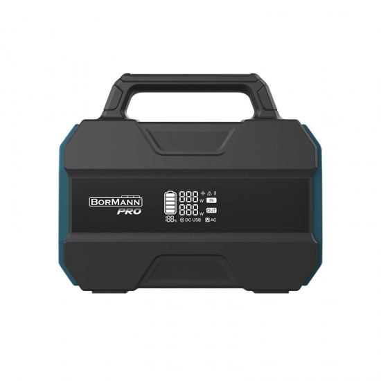 BORMANN Pro BBC5050 Power Station 300W,230Wh,72000mAh,AC,DC,Type-C,USB-A, LiFePO