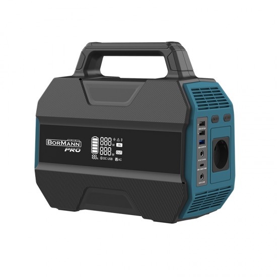 BORMANN Pro BBC5050 Power Station 300W,230Wh,72000mAh,AC,DC,Type-C,USB-A, LiFePO