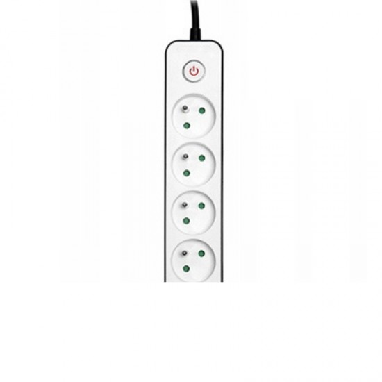 BORMANN BCR1011 Πολύμπριζο 4 Θέσεων 3x1.5mm,με Διακόπτη