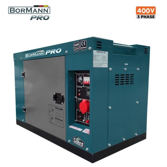 ΒORMANN Pro BGB9800 Γεννήτρια Πετρελαίου Τριφασική,9000W,12kVA,633cc,Κλειστού Τύπου