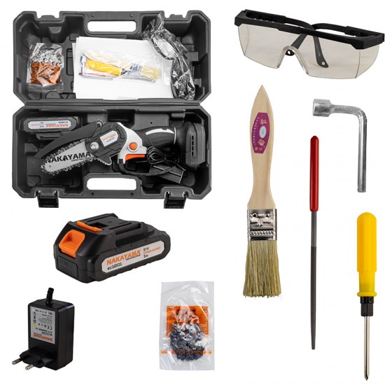 NAKAYAMA EC1040 Κλαδ Αλυσοπρίονο Μπαταρίας 20V,Brushless, Λάμα 10cm, 825gr,1/4