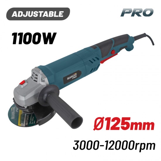 BORMANN Pro BAG1105 Τροχός Ρυθμιζόμενος 1100W,Φ125mm,3000-12000rpm