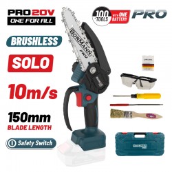 BORMANN Pro BBP3916C Κλαδ Αλυσοπρίονο Μπαταρίας 20V,Brushless, Λάμα 15cm, 825gr,1/4