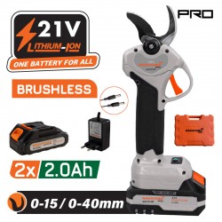 NAKAYAMA Pro EC1440 Ψαλίδι Κλάδου Μπαταρίας 21V, Brushless, Προοδευτική Κοπή 0-15mm/0-40mm,0.9kg